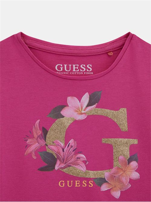 t-shirt girl fuxia GUESS | K5GI08K6YW4/G6V7